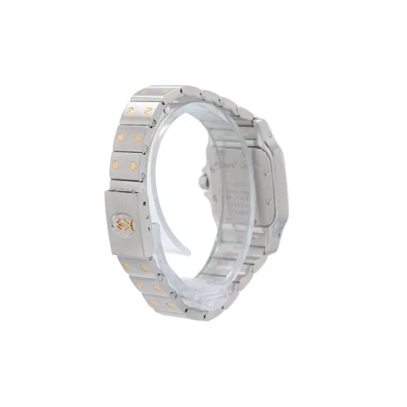 Cartier Santos 1057930 24mm Dirty White Roman Numeral Dial Fixed Bezel Santos - Picture 7 of 10